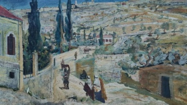 Ernst Huber - Jerusalem View - Jerusalem - Kings Gallery - artist famous.