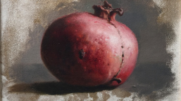 Kim Tkatch, Pomegranate, Kings Gallery, Art painting, Jerusalem, Gallery in Jerusalem.