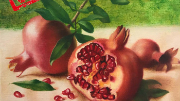 Melnyk - Pomegrante - Oil on canvas - Kings Gallery - Fine art - Jerusalem