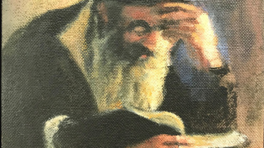 Zvi Malnivitzer - RabbI - Oil on canvas - Kings Gallery - Fine art - Jerusalem.